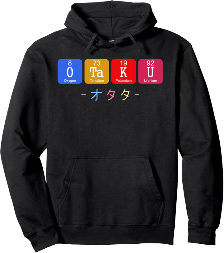 Otaku Periodensystem Chemische Elemente Kawaii Anime Manga Pullover Hoodie