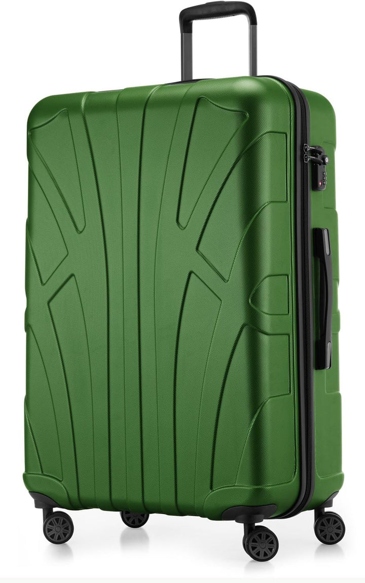suitline grosser Hartschalen-Koffer Koffer Trolley Rollkoffer XL Reisekoffer, TSA, 76 cm, ca. 96-110