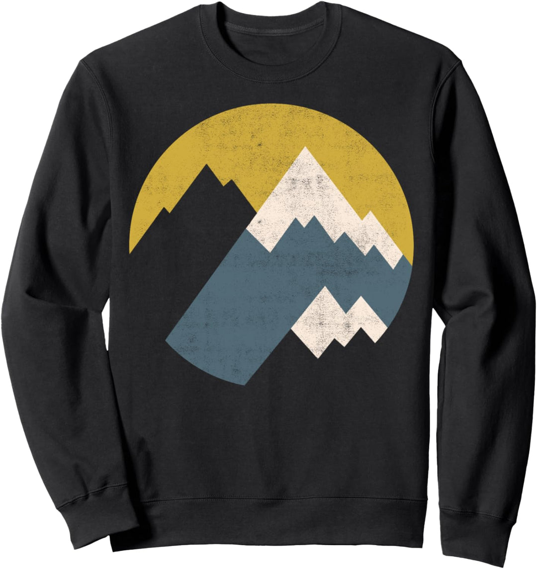 Trendy Mountain Peak Circle Sweatshirt