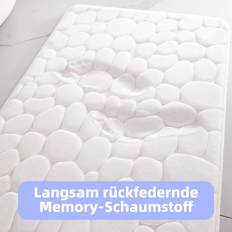 chakme Badematte Memoryschaum Badteppich Memory Foam Duschvorleger Saugfähige Badvorleger Badezimmer