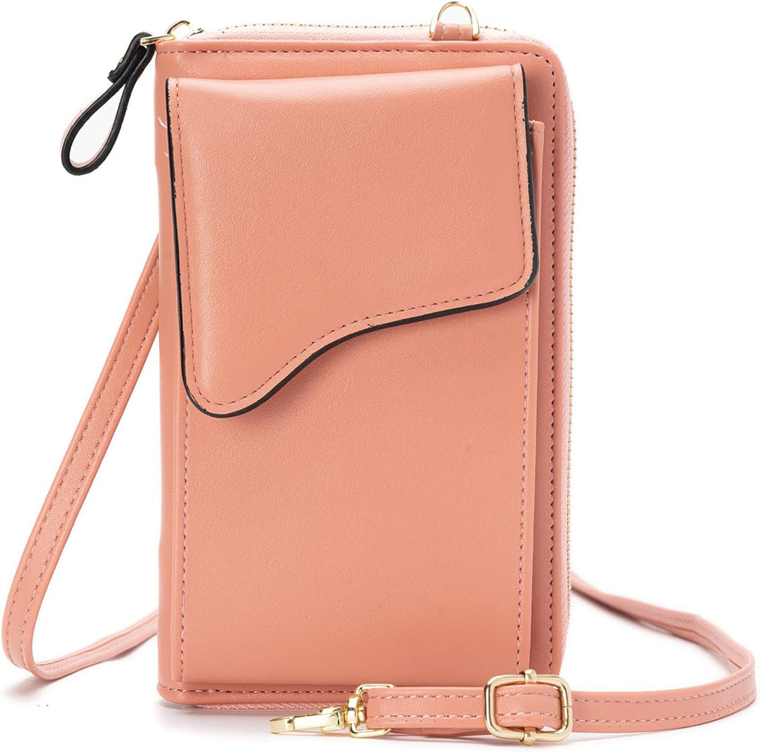 FANDARE Crossbody Tasche Damen Handy Umhängetasche Handytasche zum Umhängen Schultertasche PU Leder