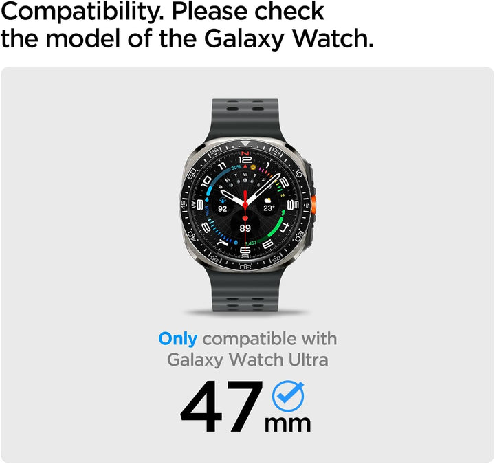 Spigen Rugged Armor Pro Hülle mit Band für Samsung Galaxy Watch Ultra 1 | TPU-Unibody-Hülle mit Armb