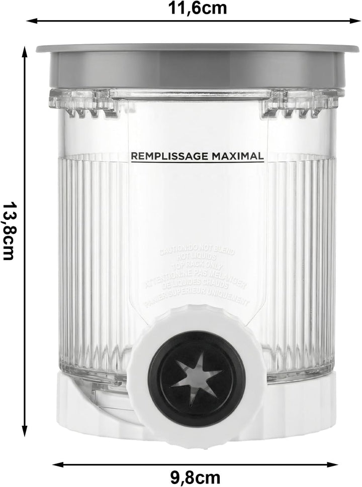 4er Pack Ersatz-Eisbehälter für Ninja Swirl, 470ml Pint-Becher mit farbigen Deckeln, Auslaufsicher &