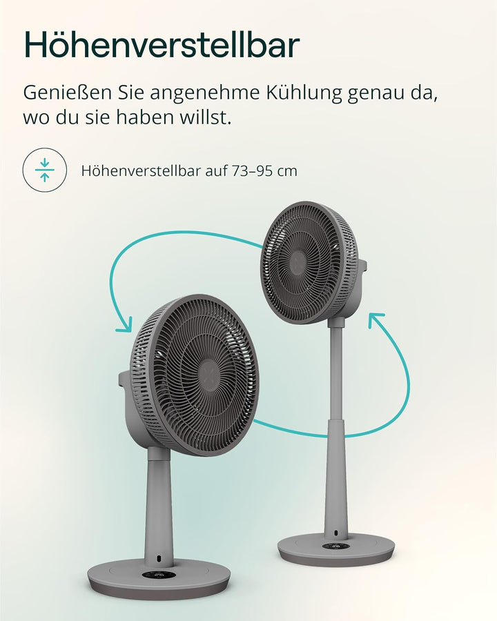Duux Whisper 3 Standventilator – Energiesparender Ventilator mit 26 Geschwindigkeiten, Timer & Nacht