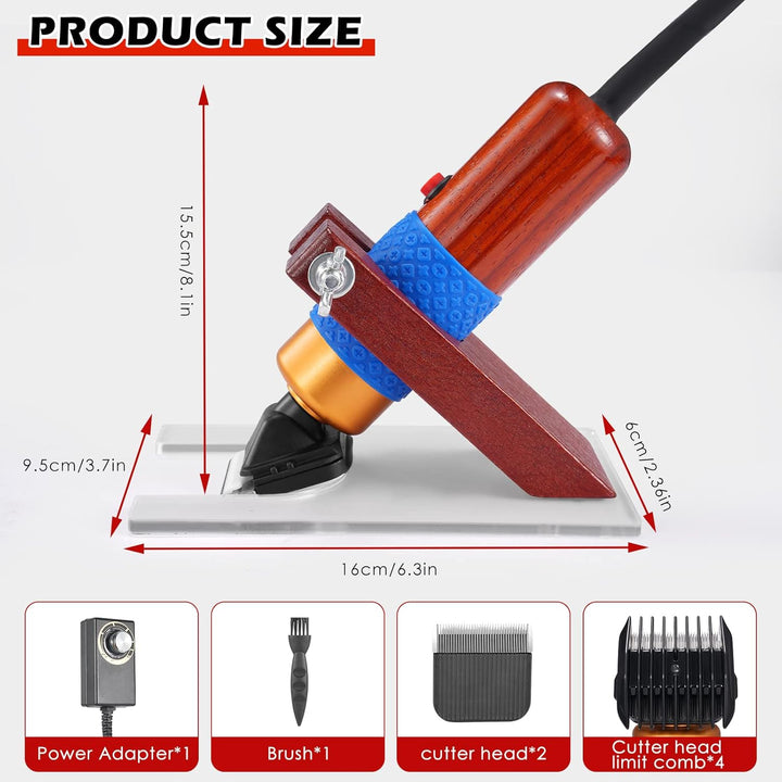 Brolteja Teppichschneider,Tufting Gun Trimmer Teppichschneider mit Scherführung,200W Teppich-Trimmer