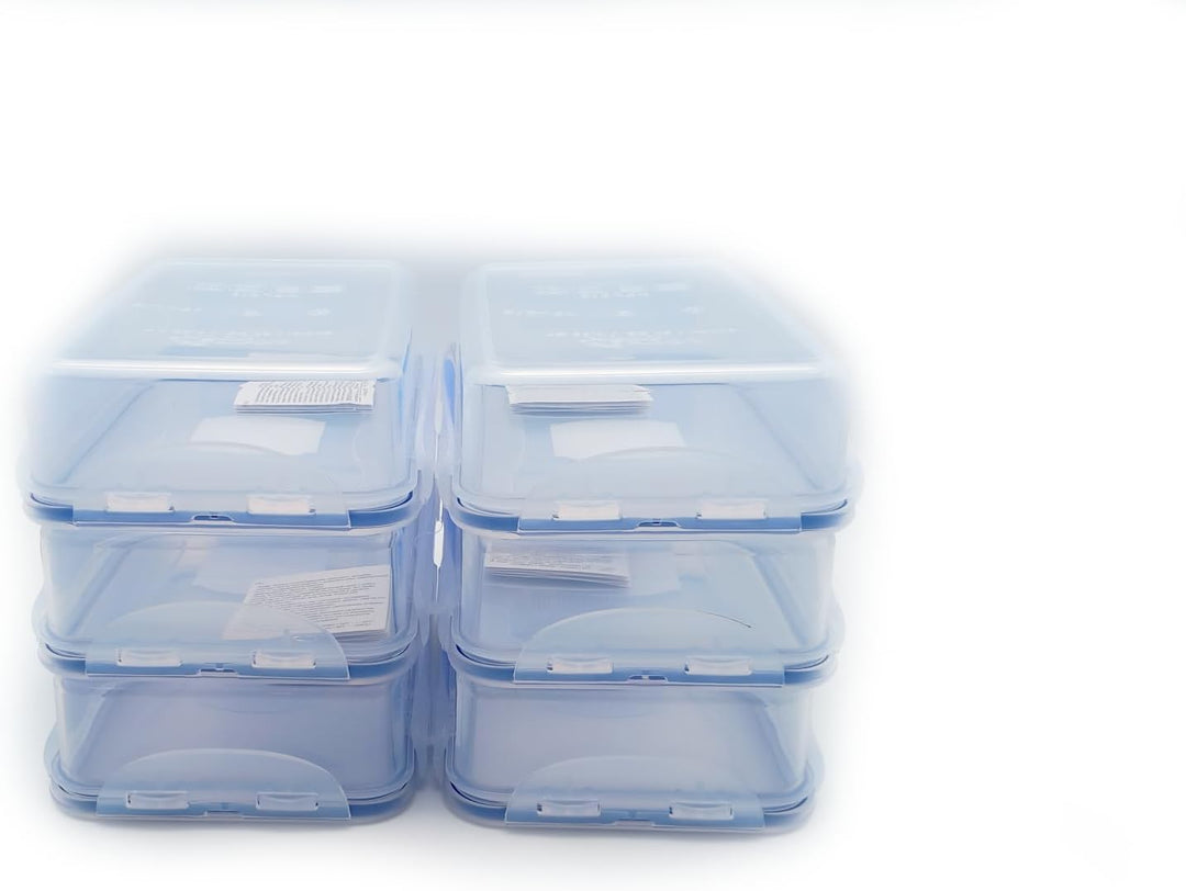 Lock & Lock Frischhaltedosen, luftdicht, rechteckig, ca. 770 ml, 6 Stück 1, 1