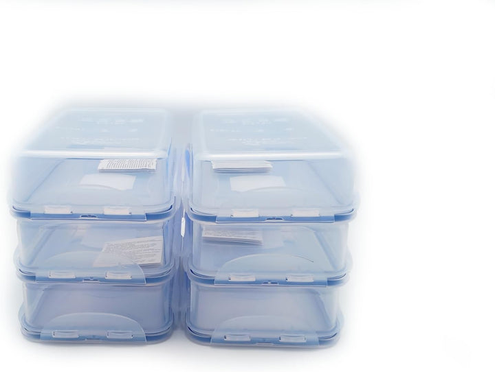 Lock & Lock Frischhaltedosen, luftdicht, rechteckig, ca. 770 ml, 6 Stück 1, 1