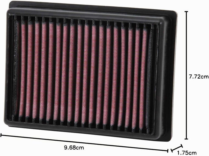 K&amp;N KT-1113 Motorrad Tausch-Luftfilter, Rot