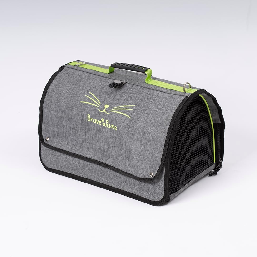 BRAVE PAWS Perdeli Flybag Transporttasche für Katzen und Hunde – Reissfestes Netz, Flugtauglich, Was