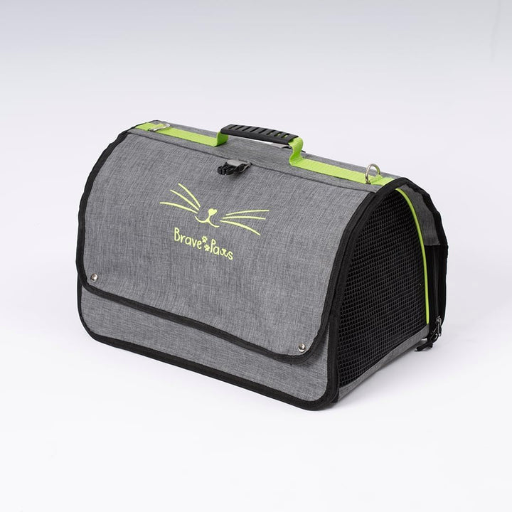 BRAVE PAWS Perdeli Flybag Transporttasche für Katzen und Hunde – Reissfestes Netz, Flugtauglich, Was