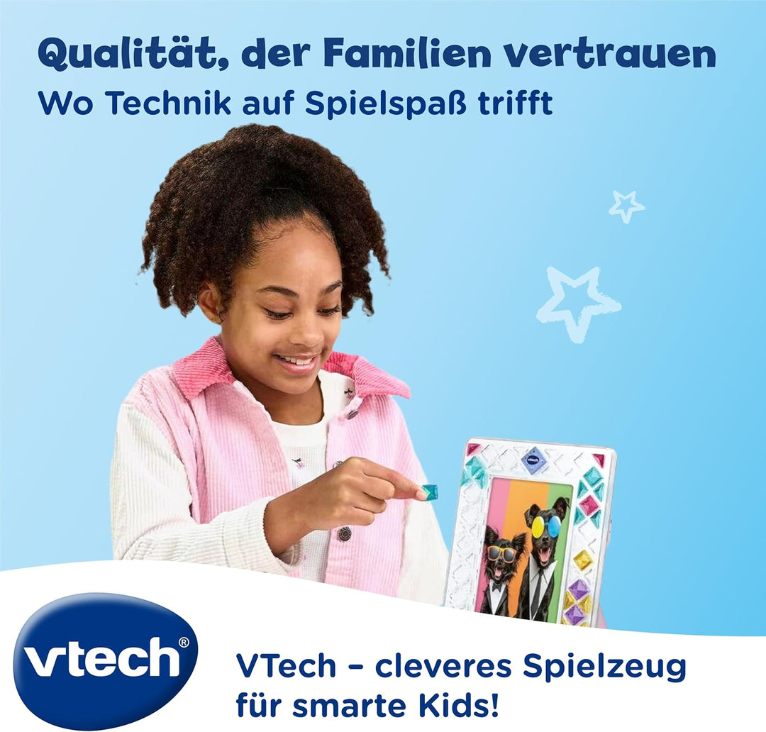 Vtech Mosaic Magic Lights Bilderrahmen – Personalisierbarer Fotorahmen mit wiederverwendbaren Mosaik
