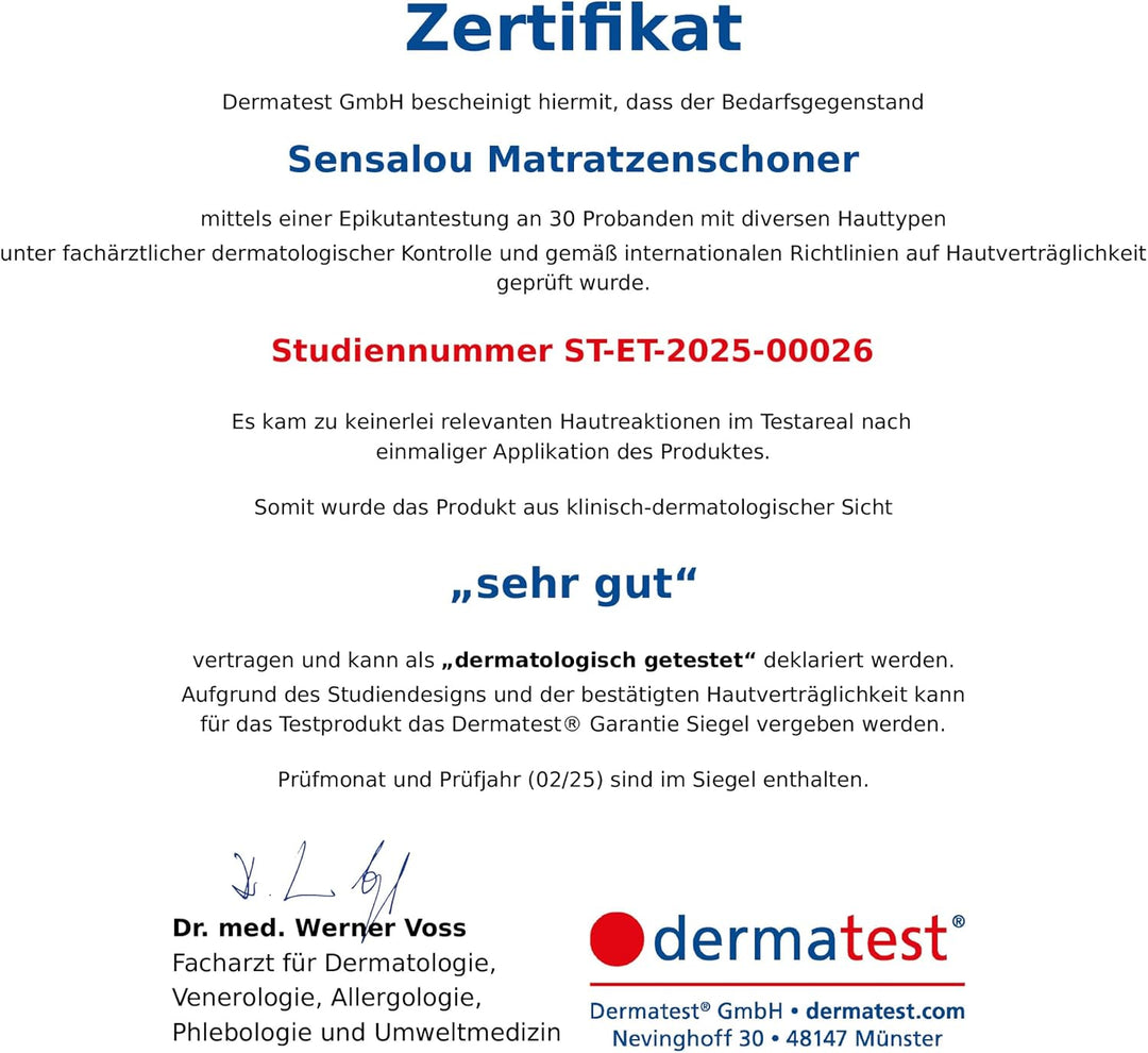 Sensalou wasserdichter Matratzenschoner 80x180 cm – ideal für Camping, Wohnmobil &amp; Gäste – Inkontine