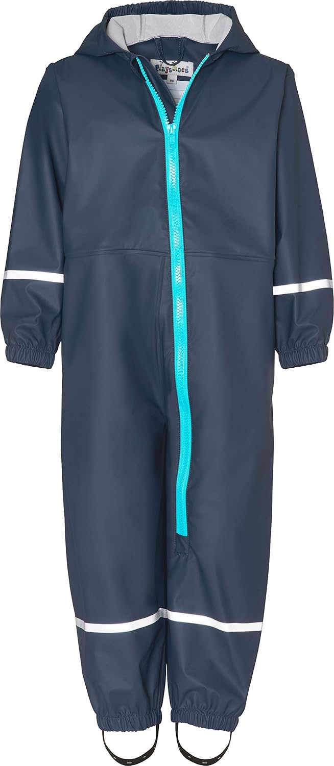 Playshoes Unisex Kinder Regen-Overall Matschanzug Regenbekleidung 110 Marine, 110 Marine