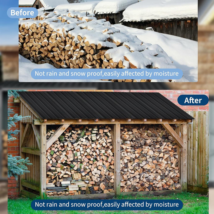 Trapezblech 20er Set, Profilblech 108cm x 43cm = 9,3m², Verzinkt Rostresistent Wetterfest Dachblech