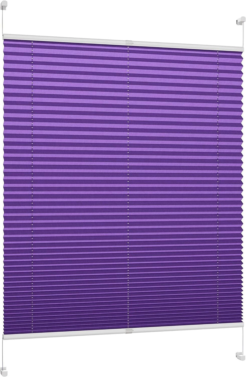 DecoProfi Plissee, Stoff, Violett, 110 cm x 220 cm, 110 cm x 220 cm