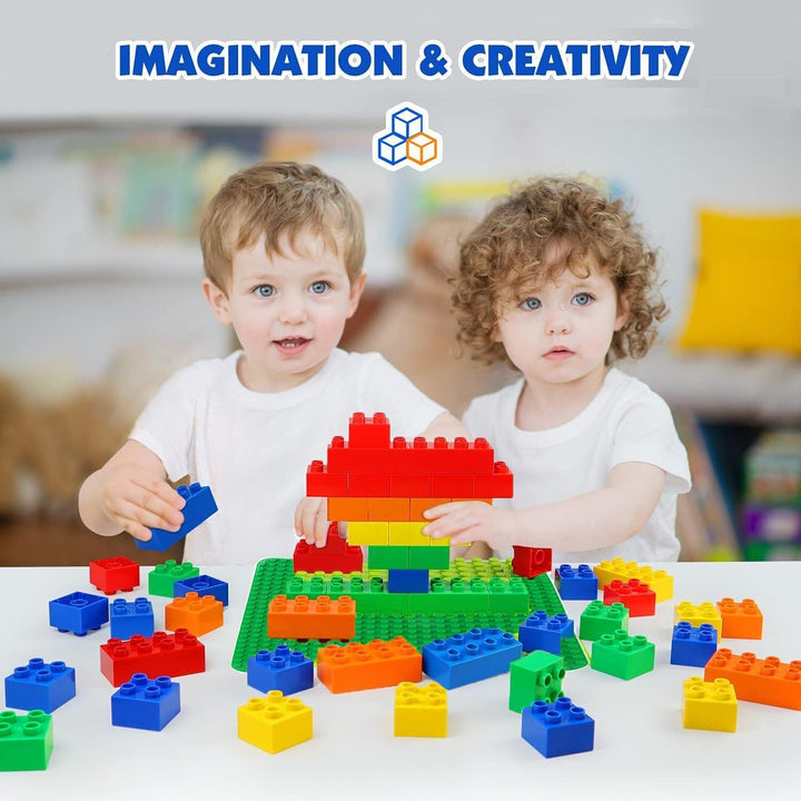 Grosse Bauplatte Kompatibel mit Lego Duplo Platten, Classic Grundplatte für DUPLO Sets,38 * 38cm Pla
