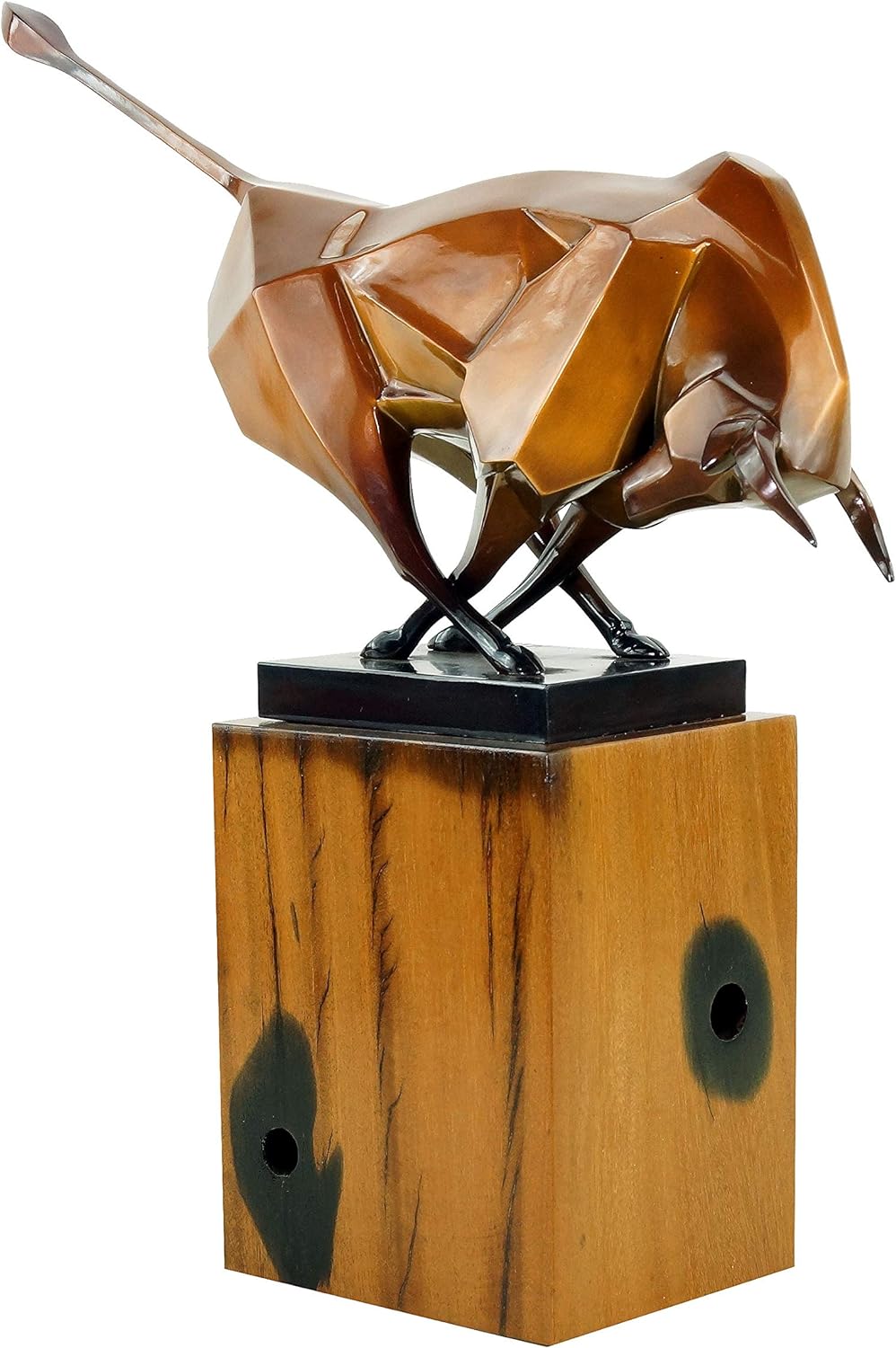 Moderner Stier von Martin Klein - Limitierte Bronzefigur - Bulle/Taurus/Börsenbulle - Tierskulptur -