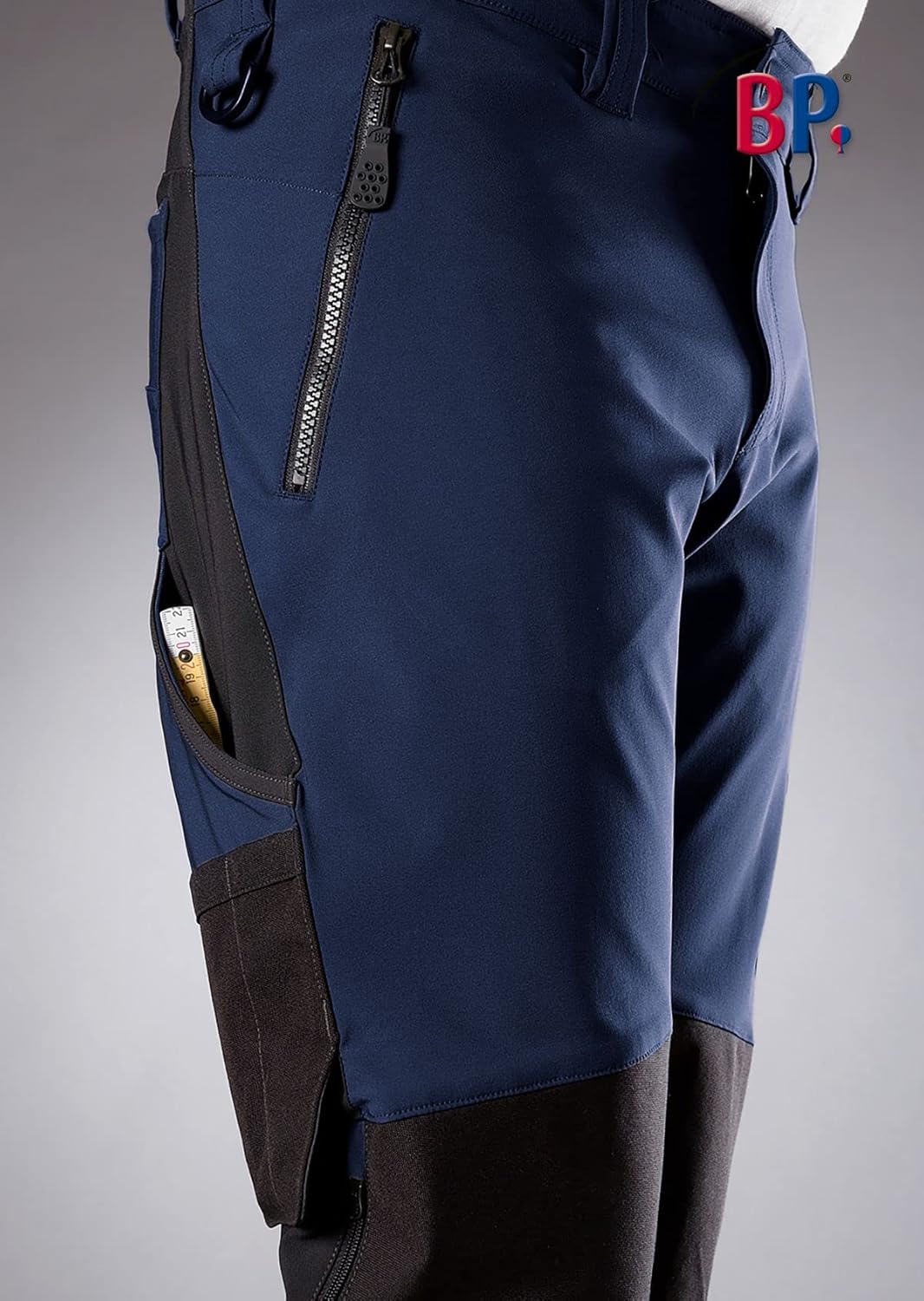 BP 1861-620-1432-62n Super-Stretch-Hose für Männer, Schlanke Silhouette mit höherer Taille am Rücken