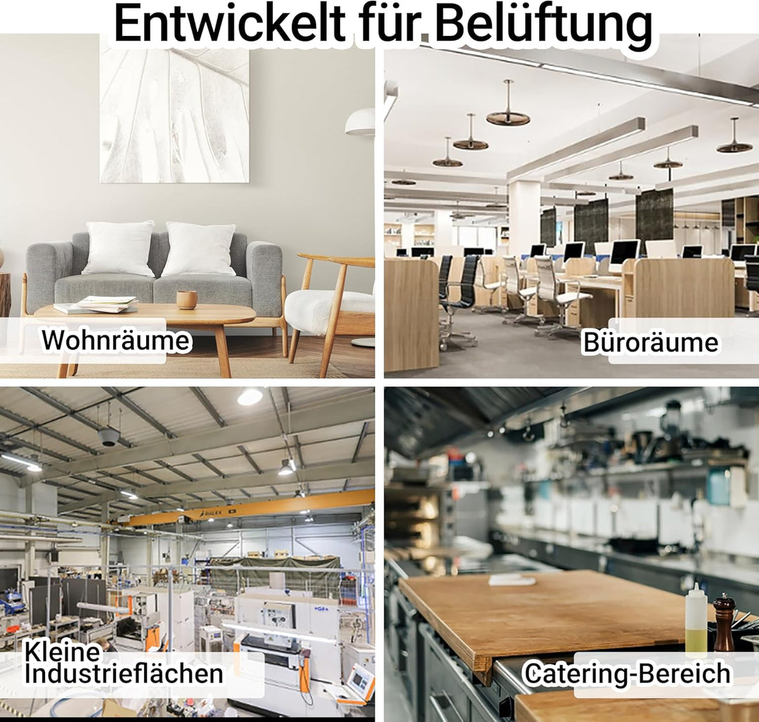 DOSPEL Kanal Rohrventilator Euro 1 - Inline-Abluftventilator fi 100 - für Wohnräume, Büros, Gastrono
