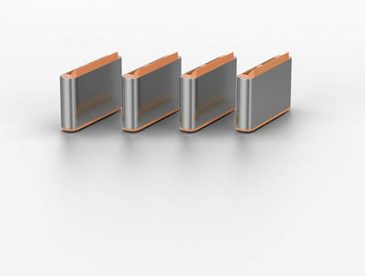 LINDY 40428 USB Typ C Port Schloss, orange Pack of 4 with Key Orange, Pack of 4 with Key Orange