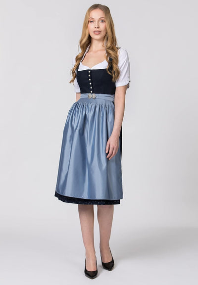 Stockerpoint Damen Dirndl Sieglinde Kleid für besondere Anlässe 40 Nachtblau, 40 Nachtblau