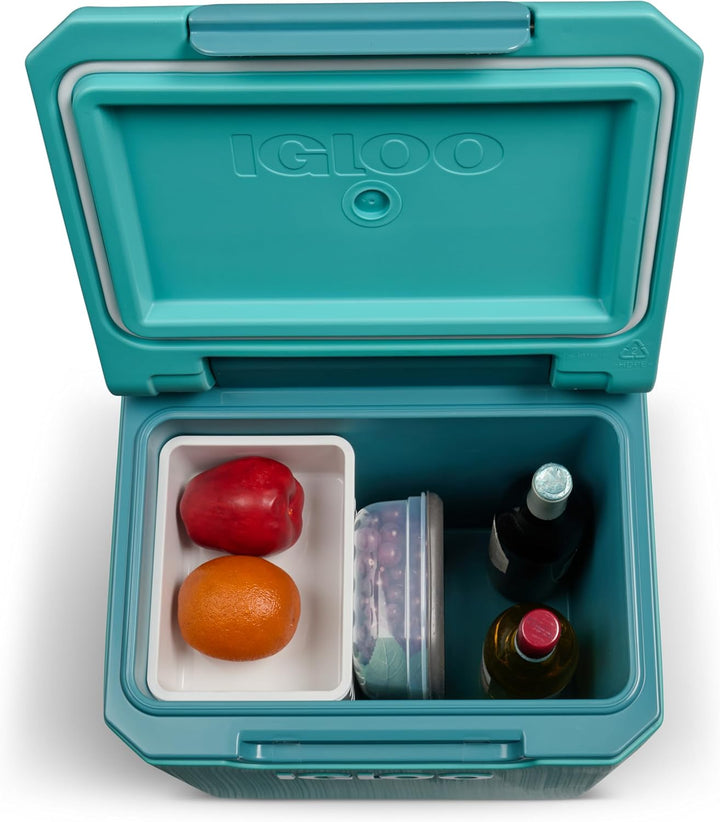 Igloo Tag Along - Passive Kühlbox - MaxCold Isolierung - Für Strand Picknick Spinner 360 Lagune, Spi