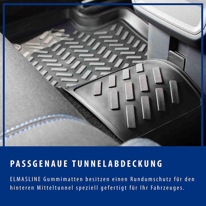Design 3D Gummimatten Set für VW Golf 5 Baujahr 2003-2009 | Extra hoher 5cm Rand Golf 5 (Baujahr 200