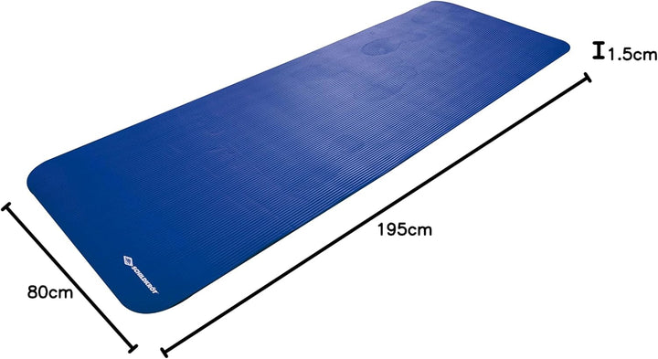 Schildkröt Fitness FITNESSMATTE XL, (15mm, Blue), mit Einheitsgrösse, Einheitsgröße
