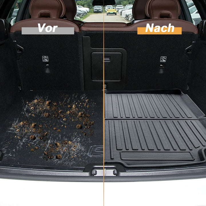 ECOZEN kofferraumwanne für Volvo XC60 2018-2026 TPE Allwetter Kofferraumwanne Original 3D-Scan 3-lag