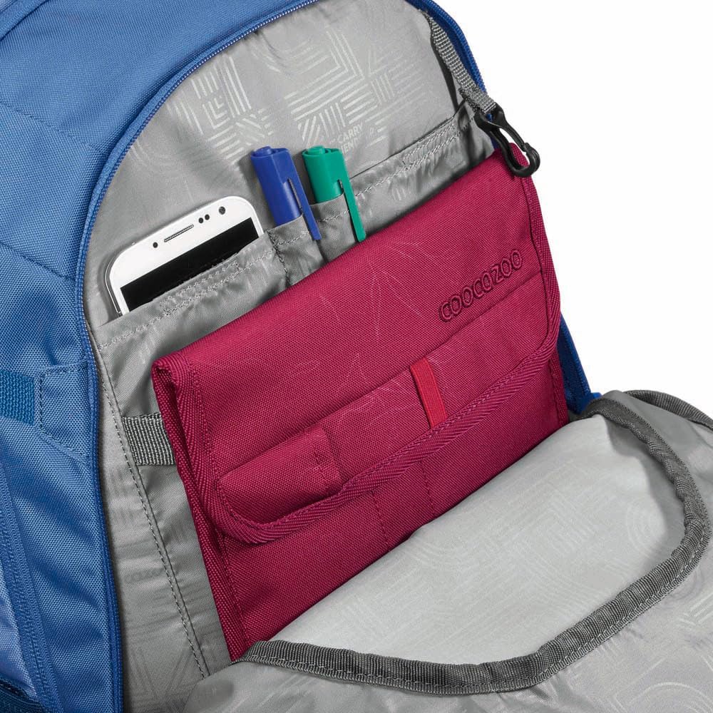 coocazoo MATE Schulrucksack-Set 2tlg inkl. Schlamperbox All Blue, All Blue