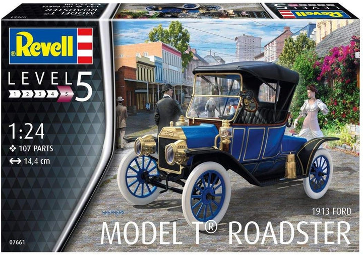 Revell Revell 07661 7661 1913 Ford Model T Roadster, Automodellbausatz 1:24, 14,4cm REV-07661, unlac
