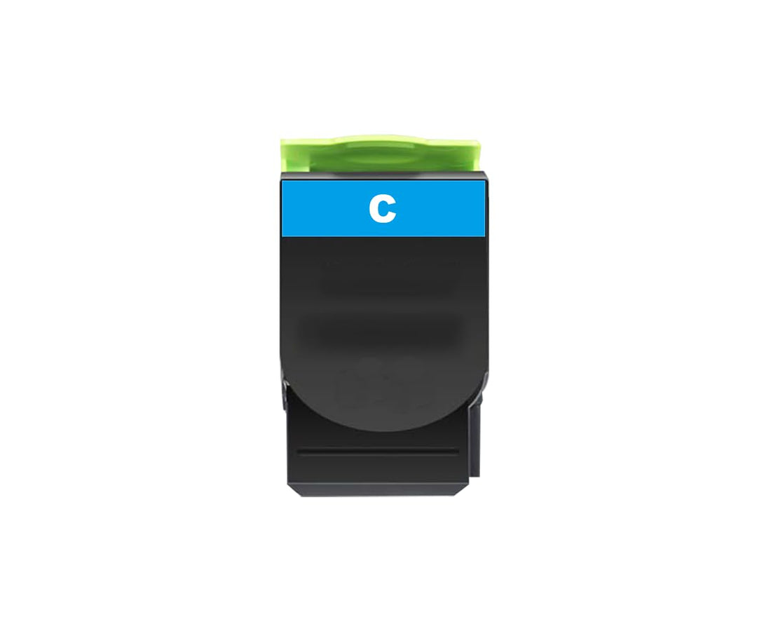 Okra Toner Kompatibel mit Lexmark 802S Cyan Toner Lexmark 802SC Lexmark 80C2SC0 für Lexmark CX310dn