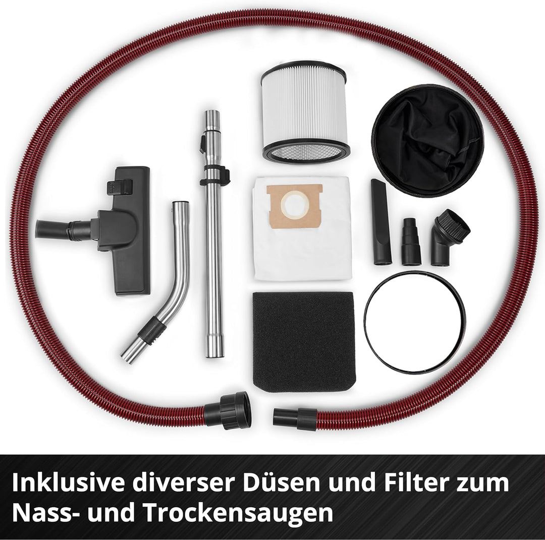 Einhell Nass-Trockensauger TE-VC 5090 SACL (1300 W, 230 mbar Saugleistung, 50 L Behälter, Staubschut