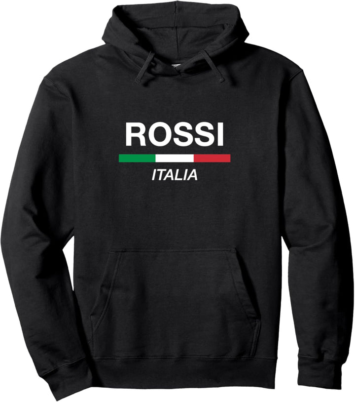 Rossi italienischer Name Italien-Flagge Familiennachname Pullover Hoodie