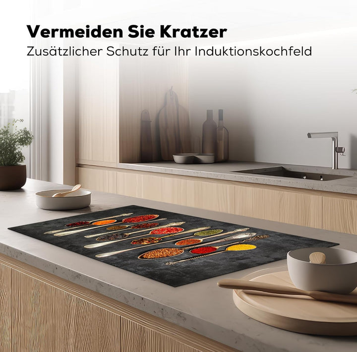 Herdabdeckplatte 90x52 cm Einteilig Ceranfeld Abdeckplatte Küche Deko Ceranfeldabdeckung Herdabdecku