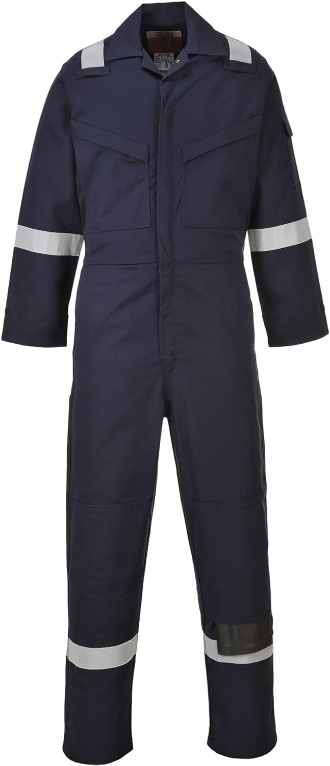 Portwest Flammhemmender, antistatischer Overall 350 g, Grösse: 6XL, Farbe: Marine, FR50NAR6XL FR50NA