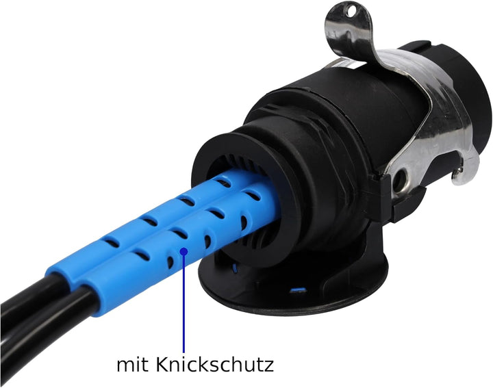 SAMETRUCK LKW Kurzadapter 24V mit 50cm Kabel 15pol auf 2X 7pol Stecker Steckdose Anhänger