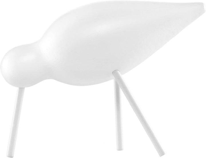 Normann Copenhagen 100167 Deko-Vogel, Holz, Weiss, 15 x 5.5 x 11 cm Weiss 15 x 5.5 x 11 cm, Weiss 15