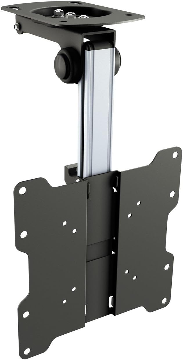 RICOO Monitor & TV Deckenhalterung für Fernseher 13-33 Zoll, Klappbar Schwenkbar Höhenverstellbar, U
