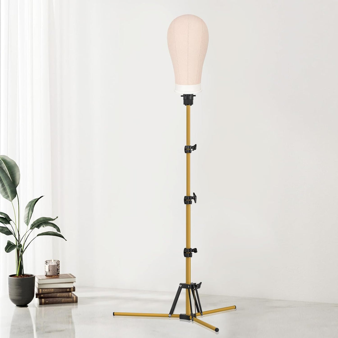 Mannequin-Kopfständer, 160 cm, verstellbarer Perückenständer, verstärktes Metall, Mannequinkopfständ