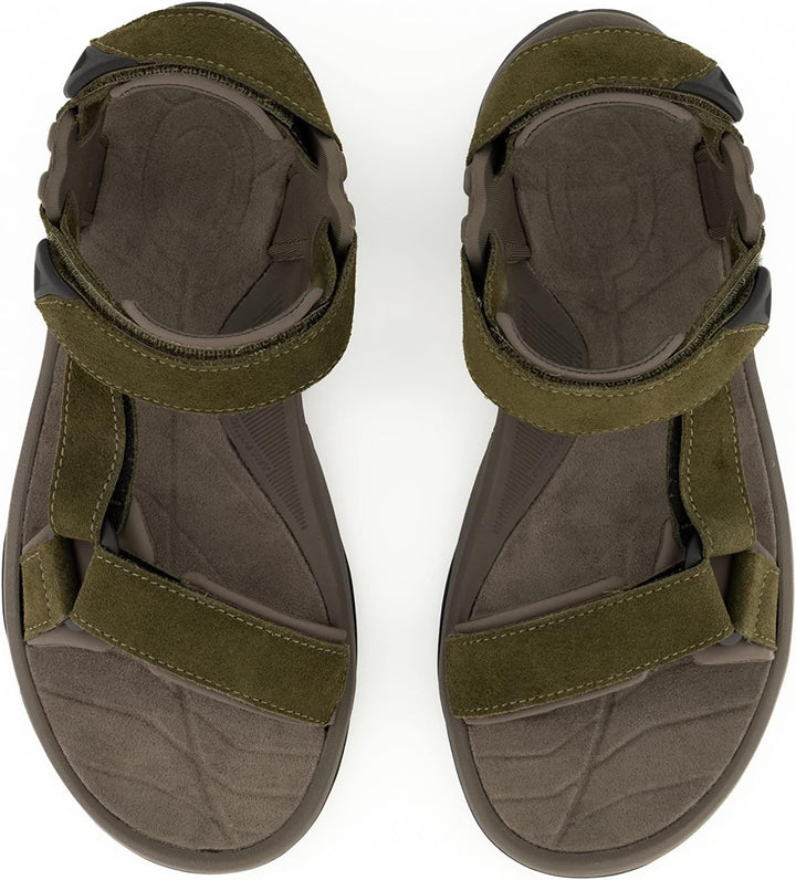 Teva Herren M Terra Fi Lite Suede Sportsandale 43 EU Dark Olive, 43 EU Dark Olive