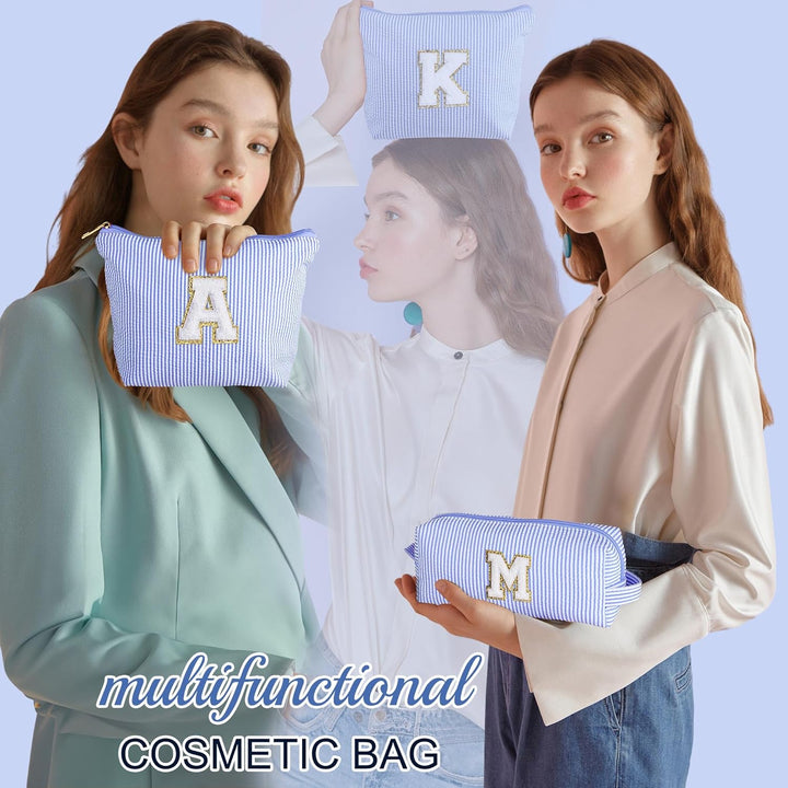 Parima Kosmetiktasche Damen - Blau Kosmetiktasche Schminktasche Mädchen Beauty Case Make up Tasche S