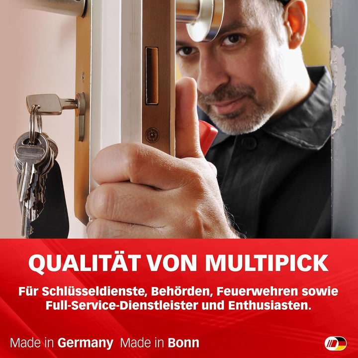 Multipick Universalschlüssel Set [magnetische Aufsätze] Schaltschrankschlüssel - Multifunktionsschlü