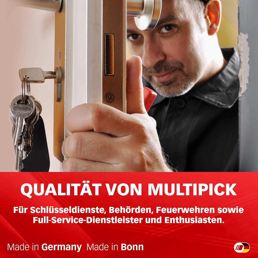Multipick Universalschlüssel [Made in Germany] Bauschlüssel - Architektenschlüssel - Baustellenschlü