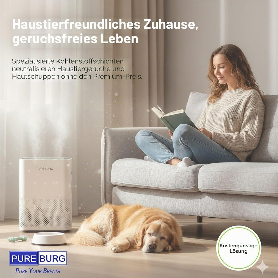 PUREBURG Ersatz-Filterset kompatibel mit TruSens Z-3000 Luftreiniger (gross), H13 3-stufige Filtrati