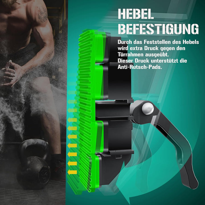 KESSER® Klimmzugstange Türrahmen verstellbar, Pull Up Bar Heimturnhalle, Reckstange ohne Schrauben/B