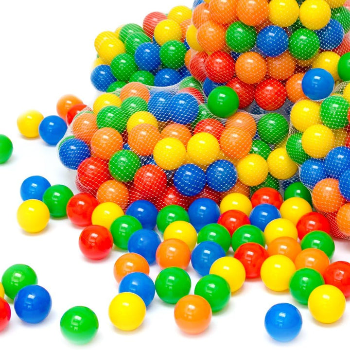 LittleTom 2000 Bunte Bälle für Bällebad 5,5cm Babybälle Plastikbälle Baby Spielbälle, 2000