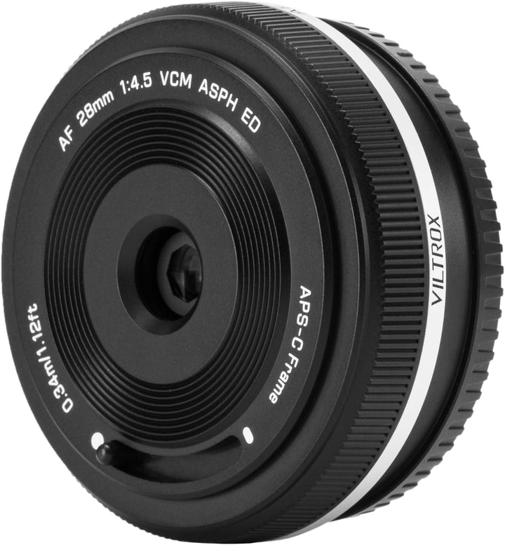 VILTROX 28mm F4.5 X für Fuji X Mount Objektiv,AF 28mm f/4.5 X Mount Pancake Objektiv Festbrennweite,