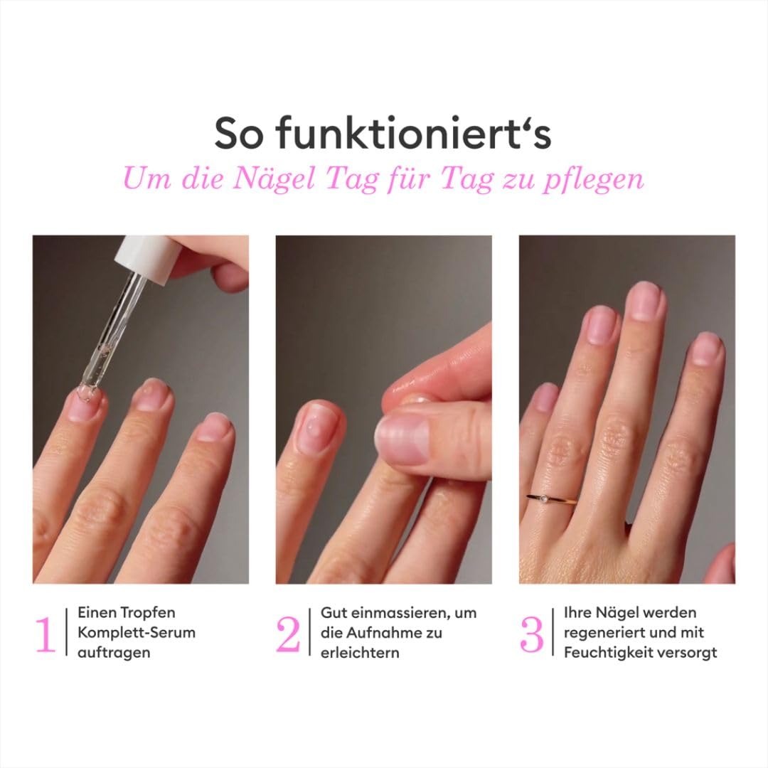 MANUCURIST • Nagelserum Komplett-Serum • Nagelpflege für beschädigte und Brüchige Fingernägel und Na