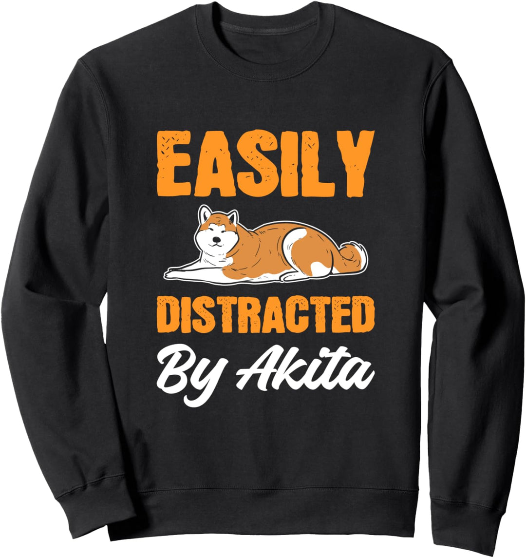 Von Akita abgelenkt Hundewanderer Sweatshirt